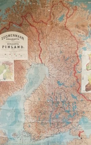 Suomenmaan koulukartta 1903 opetuskartta