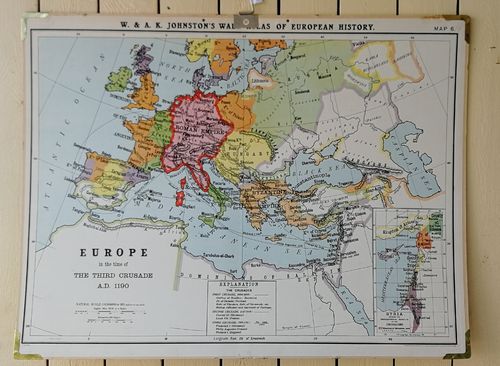 Eurooppa kolmannen ristiretken aikana kartta