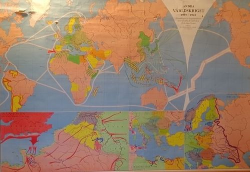 Toinen maailmansota 1939 - 1945 kartta