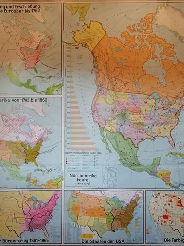 Pohjois-Amerikka, löytämisestä nykypäivään kartta