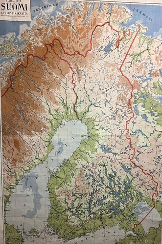 Suur-Suomen kartta 1937 opetuskartta
